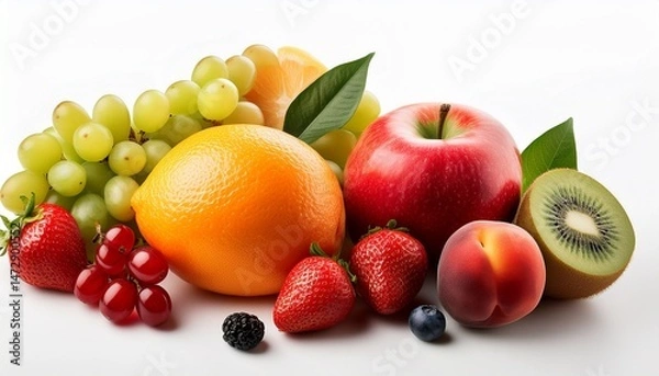 Fototapeta fruit on a white background