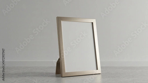Obraz Minimalist picture frame on a light gray background  