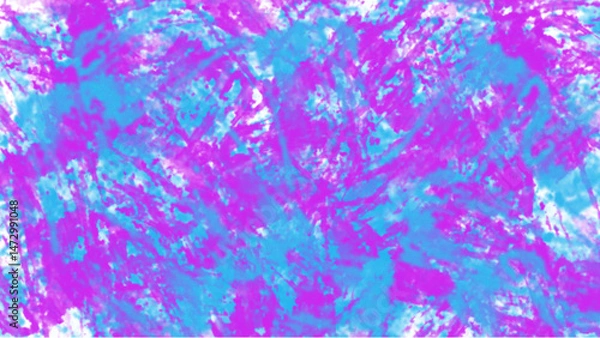Fototapeta Paint an abstract background texture using bright colors with a contrasting color palette.