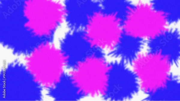 Fototapeta Paint an abstract background texture using bright colors with a contrasting color palette.