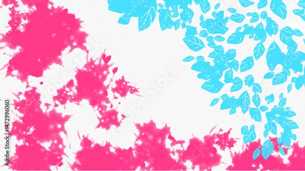 Fototapeta Paint an abstract background texture using bright colors with a contrasting color palette.