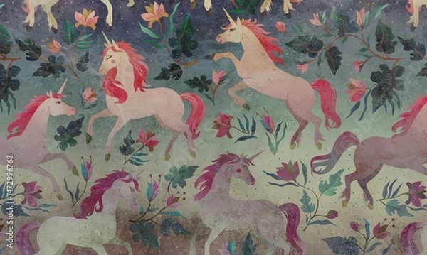 Obraz Dreamy unicorns light