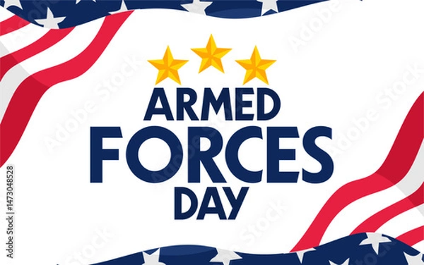 Obraz armed forces day with american soldier silhouette