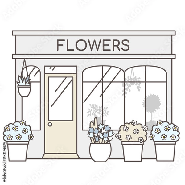 Obraz 花屋のイラスト