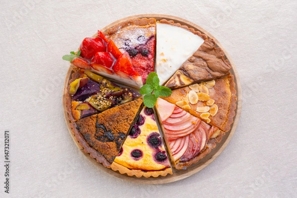 Obraz フルーツタルトの盛合わせ