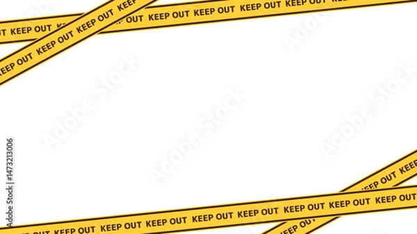 Fototapeta 立ち入り禁止フレーム