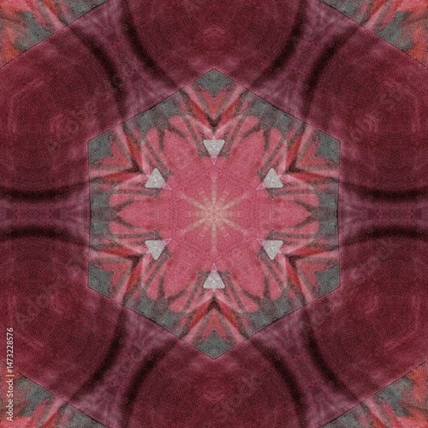 Fototapeta Mixed print design made with different embroidery, batik and tie dye patterns. Best for textile, carpet, comforter, wallcovering, pillowcase, bedsheet, silk fabric printing	