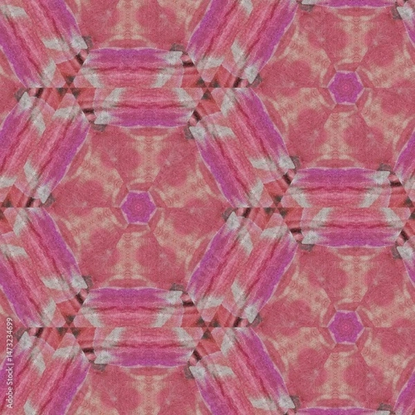 Fototapeta Embroidery and batik design concept. Antique art for clothing print, sublimation block etc. New trendy wallpaper, cover photo, interior decoration idea. Abstract pattern for the carpet background	