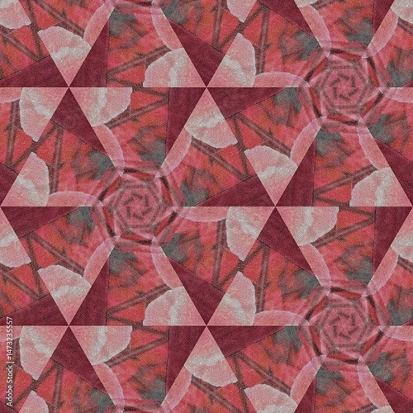 Fototapeta Mixed print design made with different embroidery, batik and tie dye patterns. Best for textile, carpet, comforter, wallcovering, pillowcase, bedsheet, silk fabric printing	