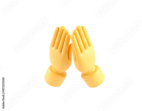 Fototapeta 3D Render of Praying Hands