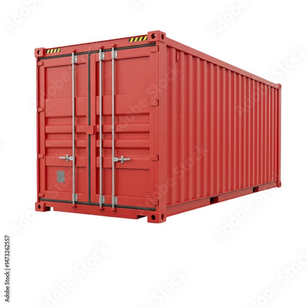 Fototapeta cargo containers isolated on white
