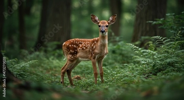 Obraz Fawn in Forest