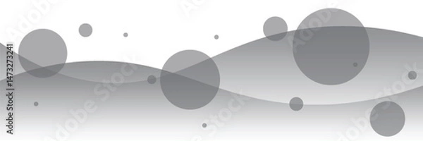 Fototapeta White abstract minimalist background with circle lines