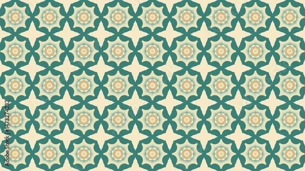 Fototapeta fabric motif. seamless pattern. wallpaper. background. HD