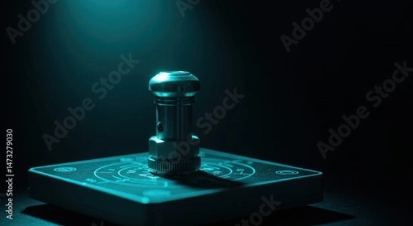 Obraz Metal Footswitch on Square Pad