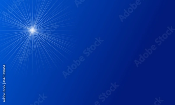 Obraz starburst blue abstract background element of design. sunburst - sunray vector illustration