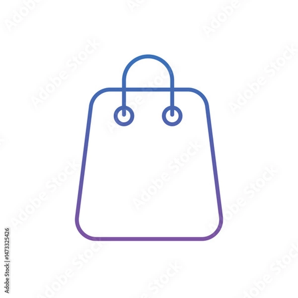 Fototapeta Shopping Bag Vector icon