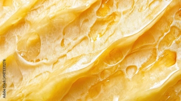 Fototapeta Honey-like texture spread, glistening and flowing