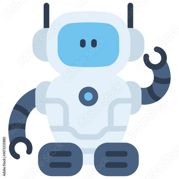 Fototapeta robot assistant icon
