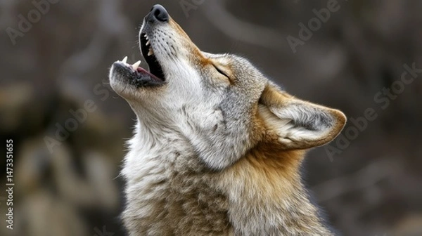 Obraz Coyotes howl in the wild