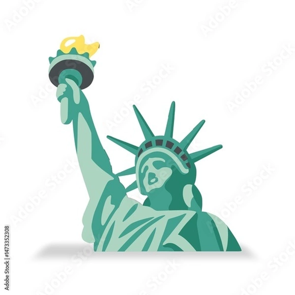 Obraz statue of liberty vector illustration