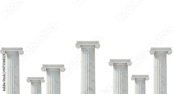 Fototapeta Classical Columns: A Study in Architectural Grandeur and Scale