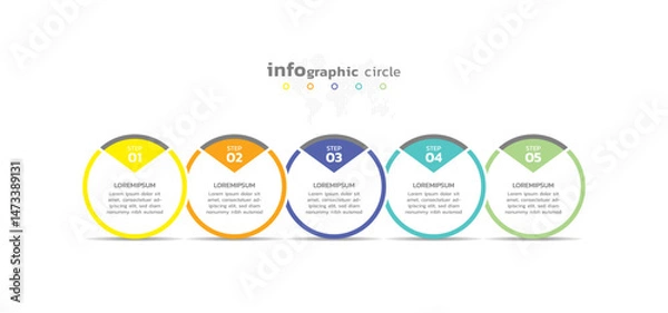 Fototapeta Background business infographic elements for the presentation