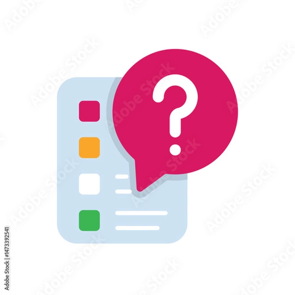 Fototapeta quiz Vector icon