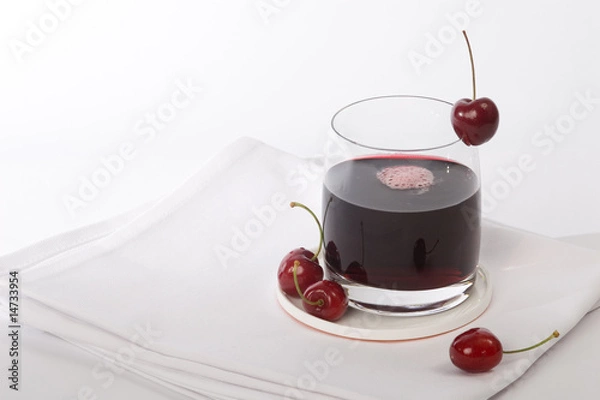 Obraz Kirschsaft mit Schaum