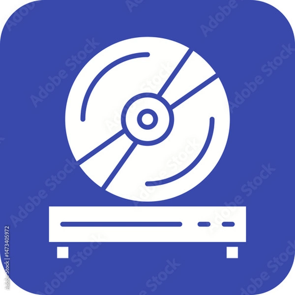 Fototapeta Compact Disc icon vector image. Suitable for mobile apps, web apps and print media.