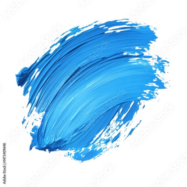 Fototapeta Abstract Blue Paint Stroke