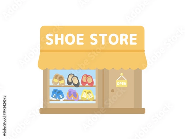 Obraz 靴屋  建物  イラスト