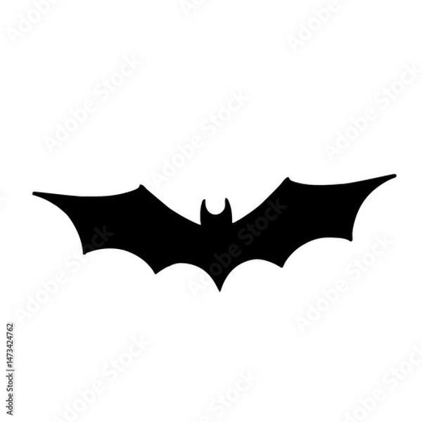 Obraz bat silhouette