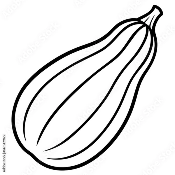 Obraz Yellow Squash Flat Icon Design