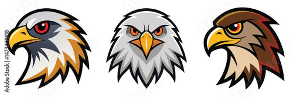 Obraz Eagle Head Logo Design Illustration