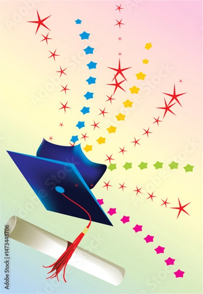 Fototapeta composition for the end of the school year