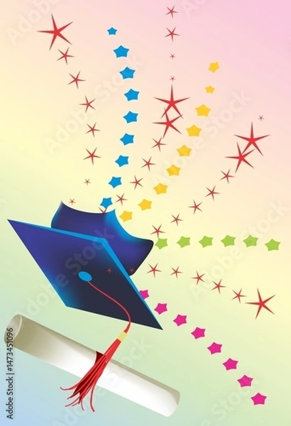 Fototapeta composition for the end of the school year
