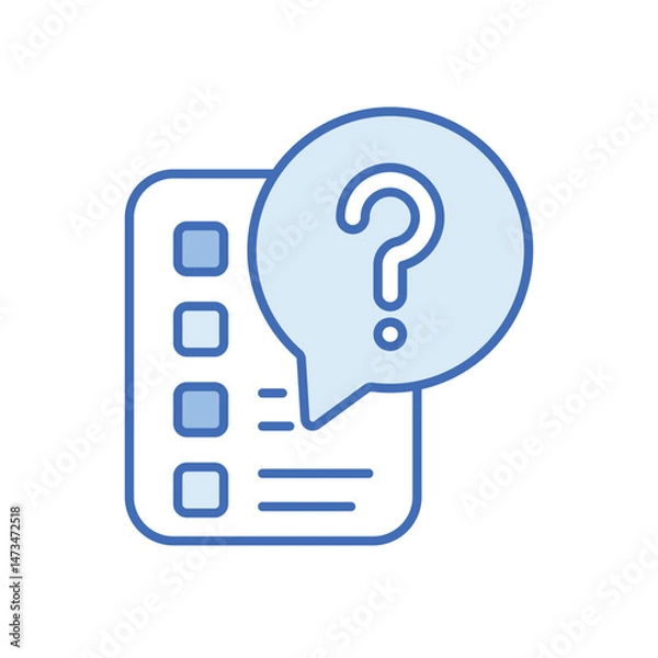 Fototapeta quiz Vector icon