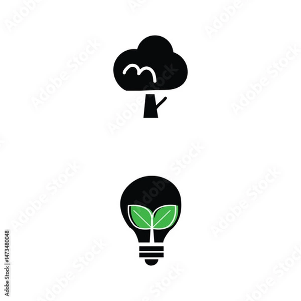 Fototapeta environment icon design