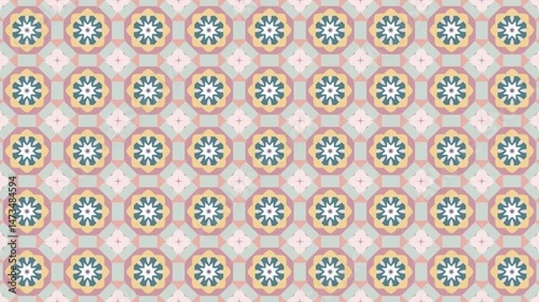Fototapeta fabric motif. seamless pattern. wallpaper. background. HD