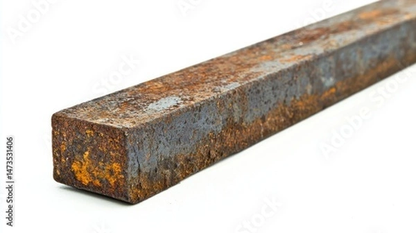 Fototapeta Steel isolated on white background