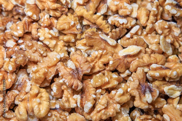 Obraz クルミのテクスチャ