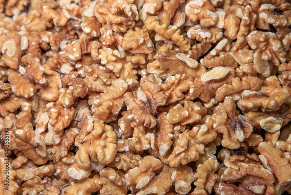 Obraz クルミのテクスチャ