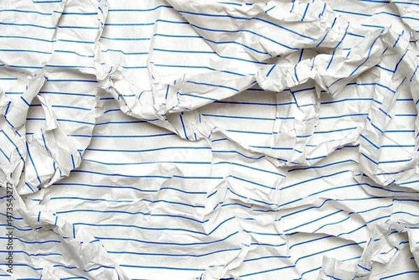 Obraz Crumpled lined paper texture