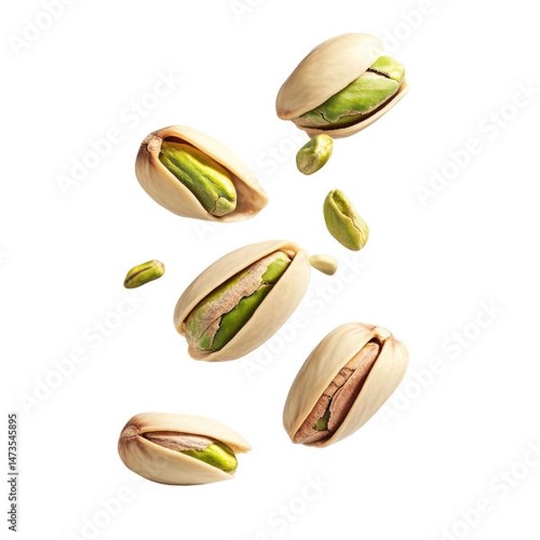 Fototapeta falling pistachio nuts