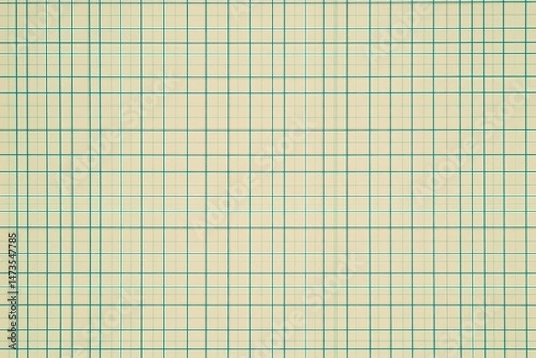 Obraz Grid paper background. Light beige grid pattern