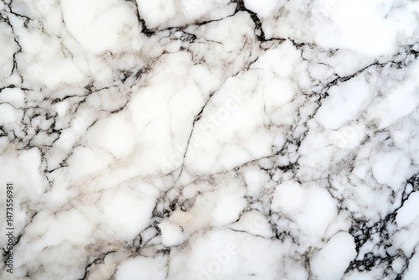 Obraz Elegant white marble surface with veining