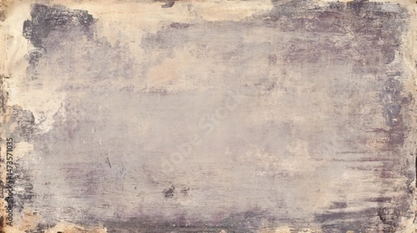 Fototapeta Grunge texture plain background faded lavender lightly smudged with worn patches