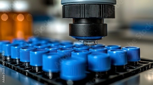 Obraz Laboratory equipment and test tubes