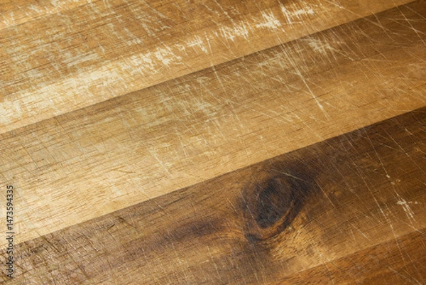 Obraz 
A close-up of an old wooden cutting board.